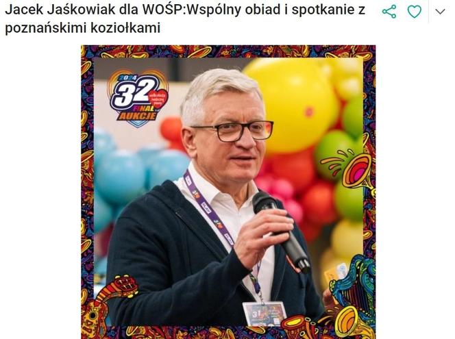 Wspólny obiad z Jackiem Jaśkowiakiem i spotkanie z poznańskimi koziołkami