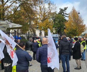 Protest taksówkarzy w Warszawie 16.10.2025