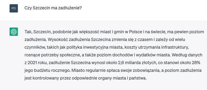 Chat GPT o Szczecinie 