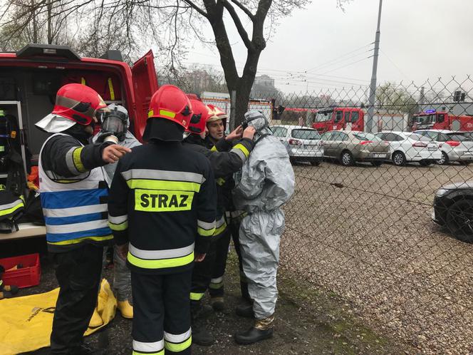 Akcja strażaków na ul. Kolumba