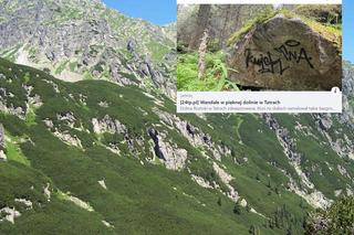 Bezmyślny akt wandalizmu. Turyści zniszczyli skały w Dolinie Roztoki w Tatrach