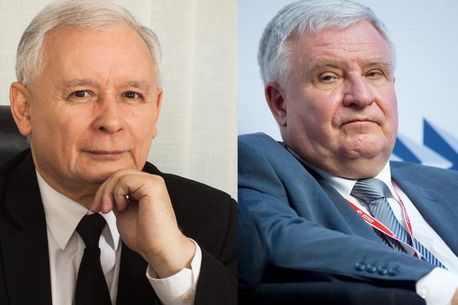 Jarosław Kaczyński i Kazimierz Kujda