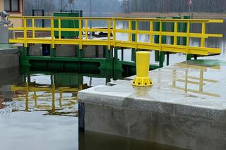 Śluza Guzianka otwarta po remoncie