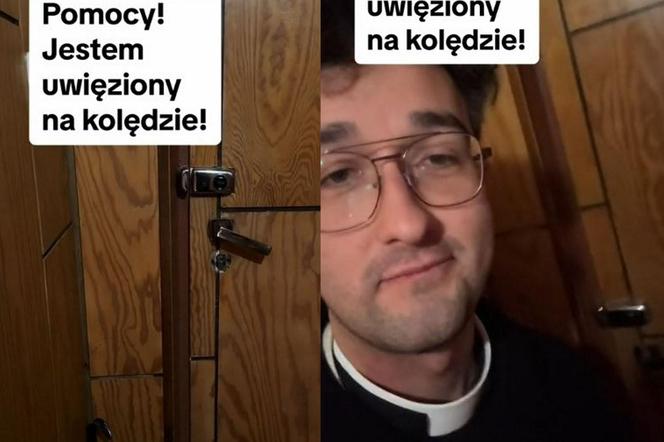 Ksiądz nie mógł się wydostać z mieszkania parafianki! "Pomocy, jestem uwięziony na kolędzie"