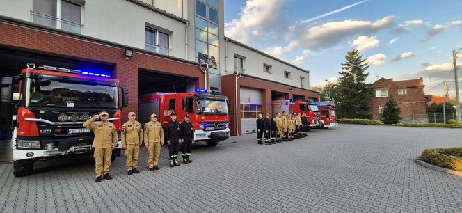 Hołd małopolskich strażaków dla zmarłego kolegi