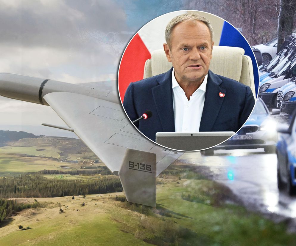 Tusk ujawnia jak wyglądało naruszenie polskiej przestrzeni powietrznej przez rosyjskie drony