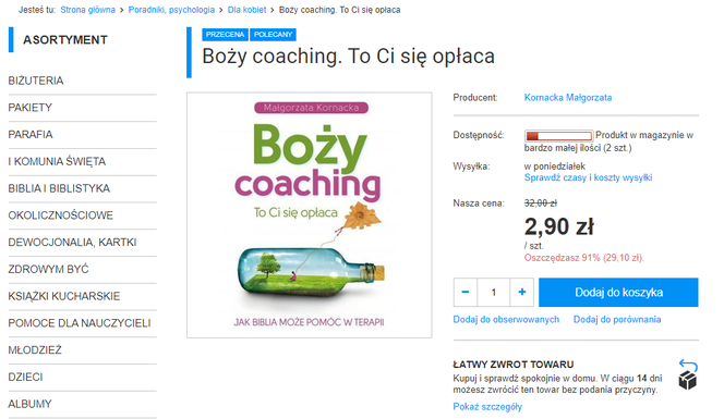 To ojciec Rydzyk sprzedaje w swoim sklepie. Są gry biblijne, komórki, a nawet pamiątki z Peru