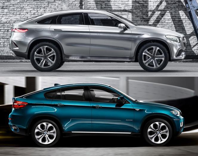 Mercedes-Benz Concept Coupe SUV kontra BMW X6