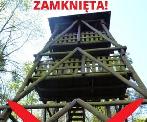 Wieża widokowa w Dominicach zamknięta!