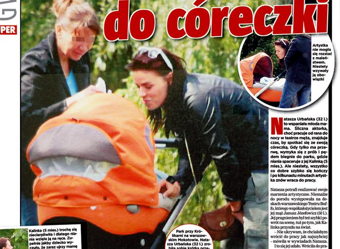 Natasza ucieka z pracy do córeczki