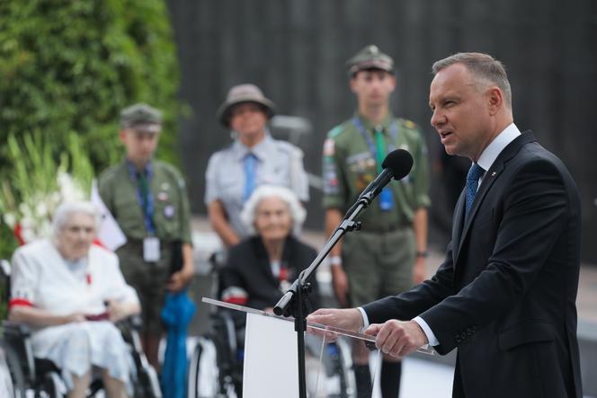 Andrzej Duda i Rafał Trzaskowski w 79. rocznicę Powstania Warszawskiego