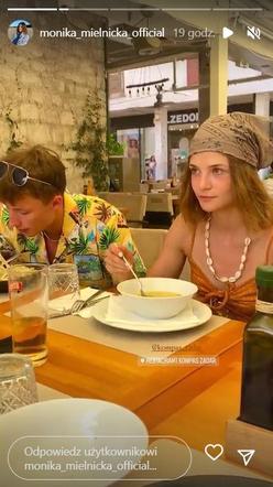 Monika Mielnicka (Lilka w M jak miłość) z partnerem, Oskarem Paradowskim