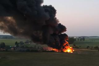 Ogromy pożar składowiska odpadów pod Mogilnem! [ZDJĘCIA]