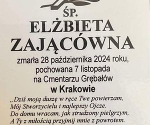 Pogrzeb Elżbiety Zającówny