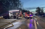 Pożar budynku socjalnego w Człuchowie. Ewakuacja mieszkańców