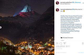 Matterhorn rozbłysł na biało-czerwono. Szwajcarzy w ten sposób pokazali wsparcie Polsce!
