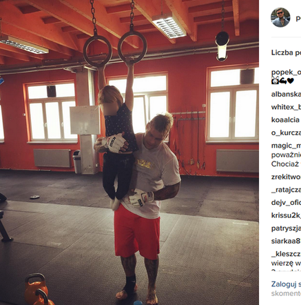 KSW 37 - Popek trenuje z córką przed walką Popek Pudzian