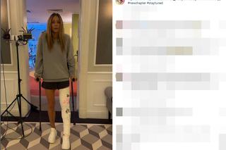 Gips Rozenek po wypadku żyje własnym życiem 