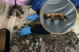 Miał w domu konika z brązu z epoki żelaza, nagolennik wojownika, zabytkowe monety. Sam wszystko znalazł, a potem skrzętnie ukrył