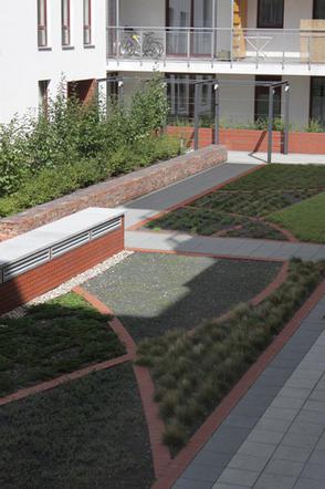 Projekt zieleni i małej architektury dla budynku Wiatraczna Residence