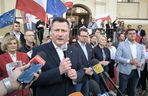 Wiec zwolenników Rafała Trzaskowskiego w Lesznie 