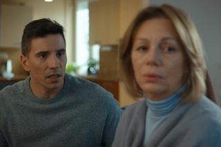 Barwy szczęścia, odc. 3160. Wanda Kępska (Maja Barełkowska), Tomasz (Jakub Sokołowski)