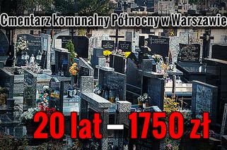 Cmentarz komunalny Północny w Warszawie - 20 lat - 1750 zł