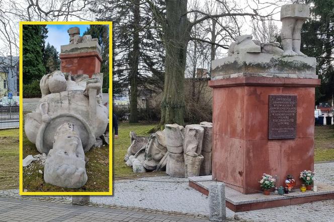 Dewastacja na cmentarzu w Koszalinie. Ktoś zniszczył pomnik żołnierza radzieckiego