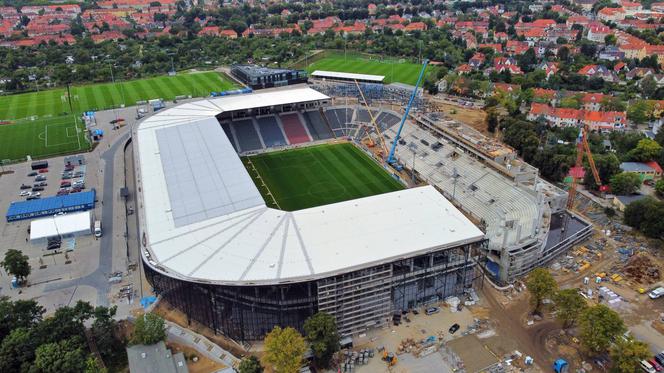 Budowa stadionu w Szczecinie - wrzesień 2021