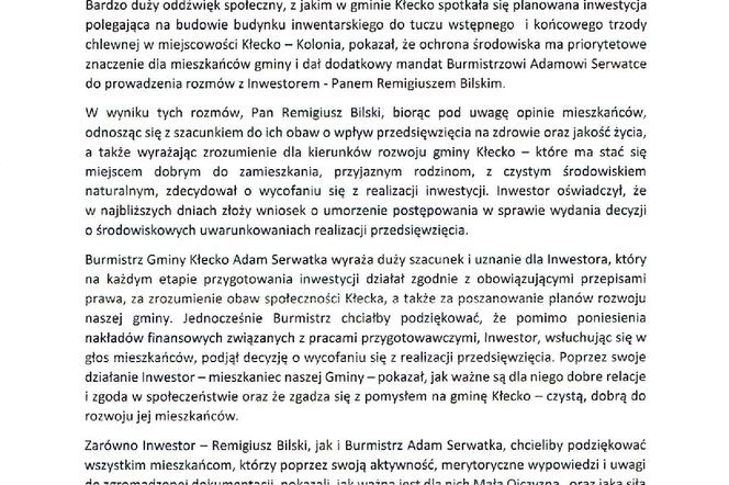 Oświadczenie