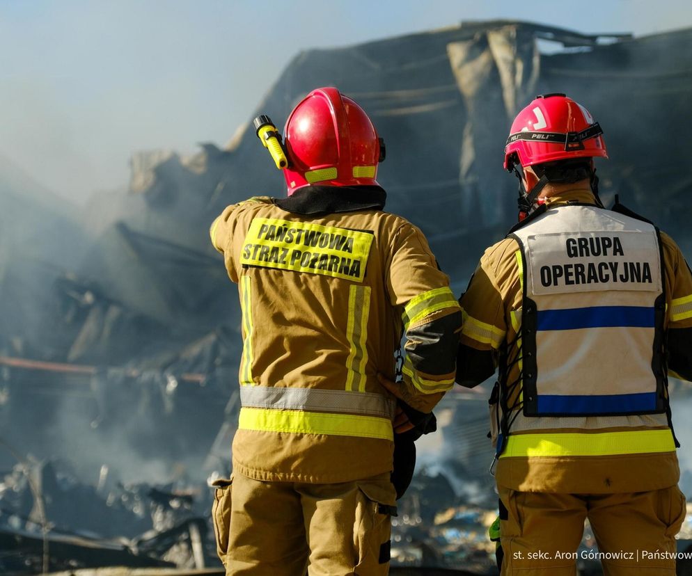 Pożar w Kawlach. Trwają poszukiwania zaginionego strażaka