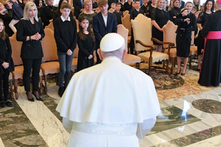 Papież spotkał się z wdowami i dziećmi górników