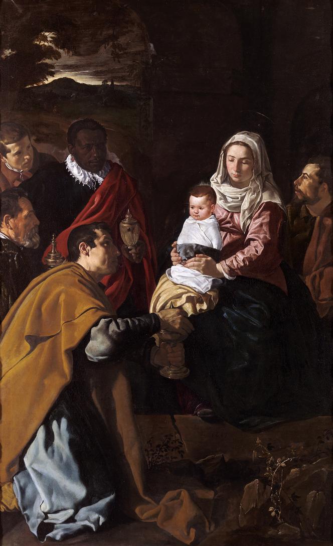 Pokłon Trzech Króli, Diego Velázquez, 1619, Museo del Prado w Madrycie