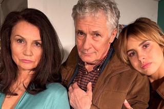 M jak miłość na planie nowy sezon. stryj Erwin (Andrzej Dopierała), Aleksandra (Małgorzata Pieczyńska), Kama (Michalina Sosna)