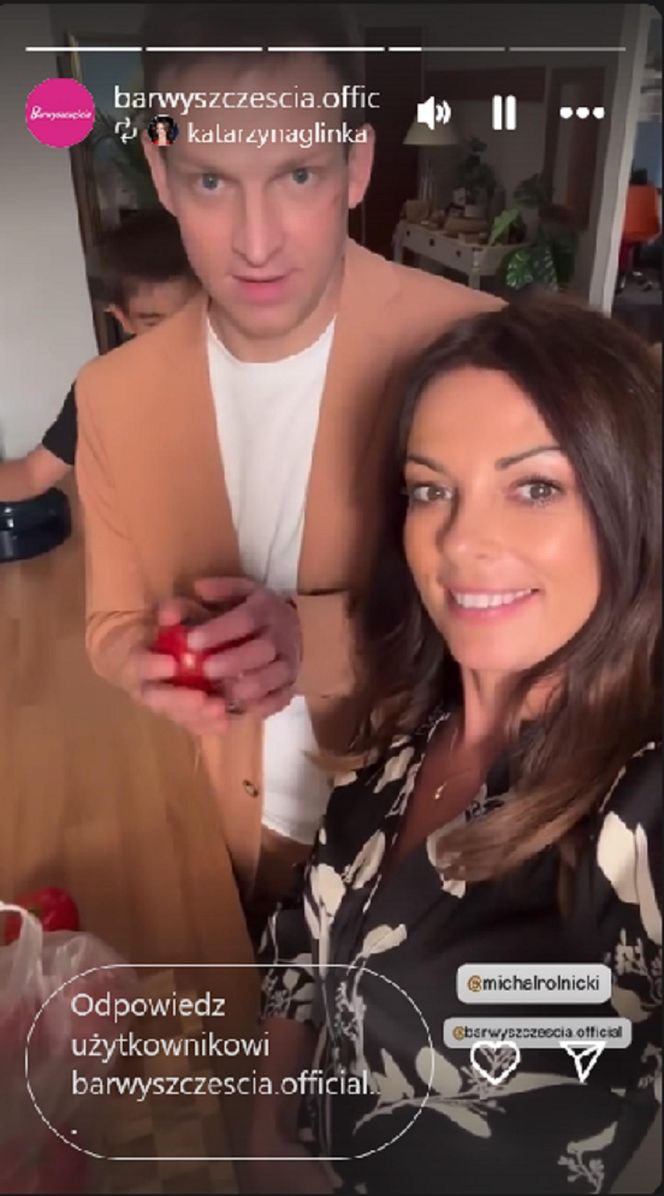 Barwy szczęścia. Łukasz (Michał Rolnicki), Kasia (Katarzyna Glinka)