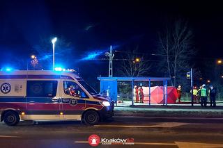 Śmiertelny wypadek na przystanku tramwajowym w Krakowie