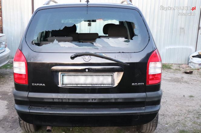 33-letni wandal z Sosnowca niszczył samochody