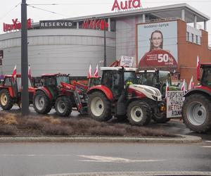 Protest rolników w Olsztynie 21 lutego. Co dzieje się w centrum?