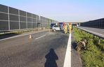 Paraliż na autostradzie A4! Samochód uderzył w bariery w Bielczy. Korek w kierunku Tarnowa!