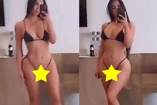 Kim Kardashian w  mikrobikini! Musisz to zobaczyć