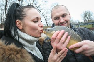 Krzysztof Głowacki, karp, narzeczona, Anna