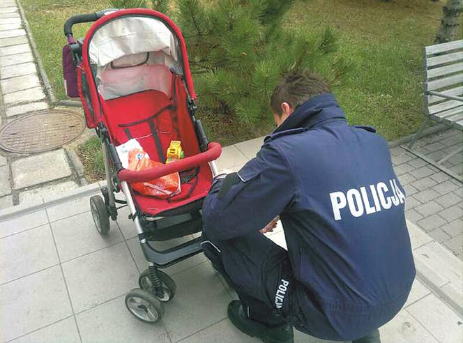 Ta matka porzuciła dziecko przed sklepem!