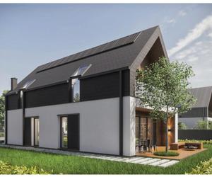 Dom mieszkalny jednorodzinny na wąską działkę o powierzchni 150 m²