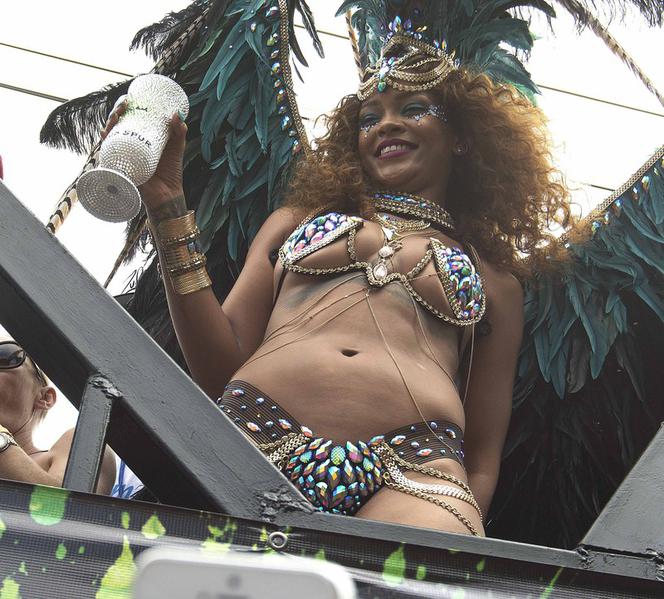 Rihanna w bikini gwiazdą Kadooment Day Parade