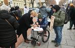 Protest osób z niepełnosprawnościami w Warszawie (3.12.2024)