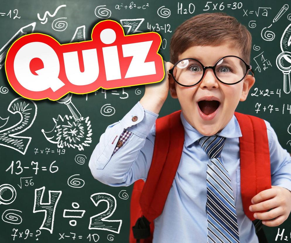 QUIZ. Matematyka! Twoje dziecko zdobędzie 7 punktów