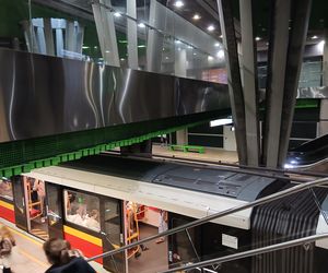 Peron 3. linii metra na stacji M2 Stadion Narodowy w Warszawie