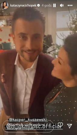 M jak miłość. Marek (Kacper Kuszewski), Kinga (Katarzyna Cichopek)