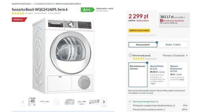Suszarka Bosch WQG241AEPL Serie 6