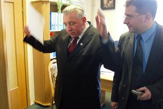 Andrzej Lepper i Ryszard Czarnecki, 2004r.